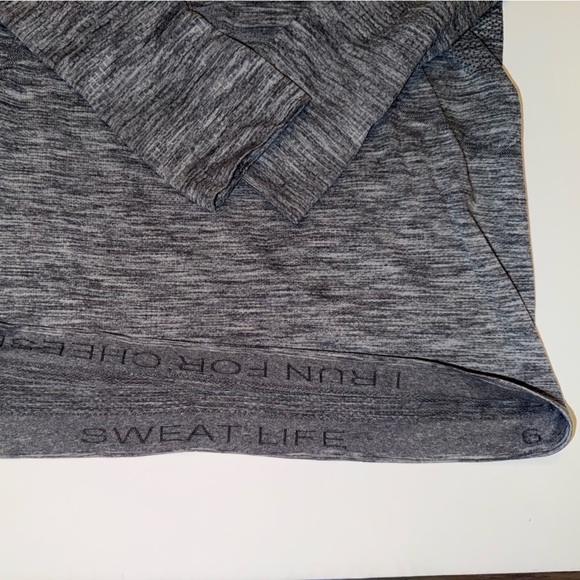 Lululemon Swiftly Tech Long Sleeve Crew Sz 6 Heathered Grey Orig $78 - Picture 8 of 10